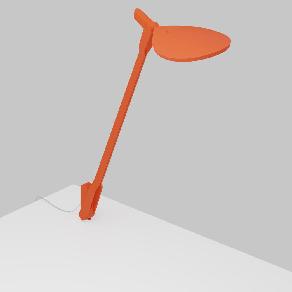 Splitty (Warm Light) (Matte Orange) with Through-Table Mount